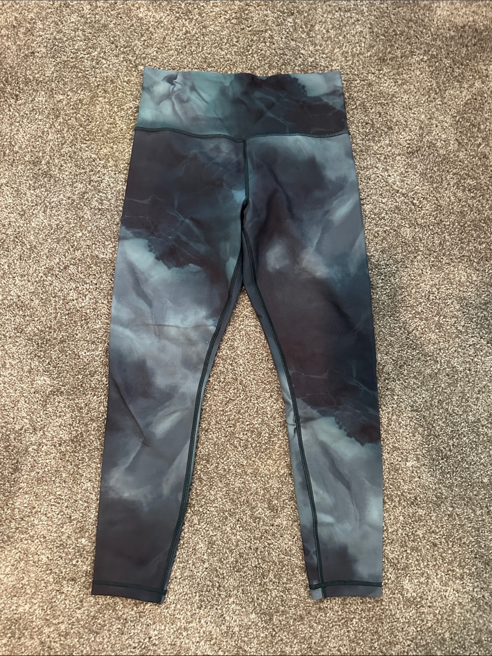 Athleta Dark Teal High-Rise Leggings